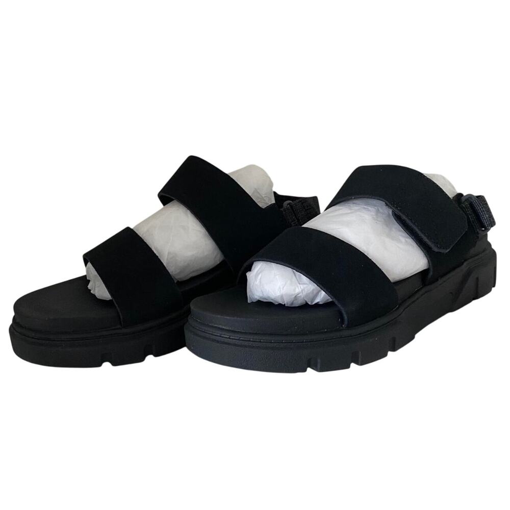 Timberland Greyfield Sandal 2. Strap Sandal -‎ Black Suede - Size: 8